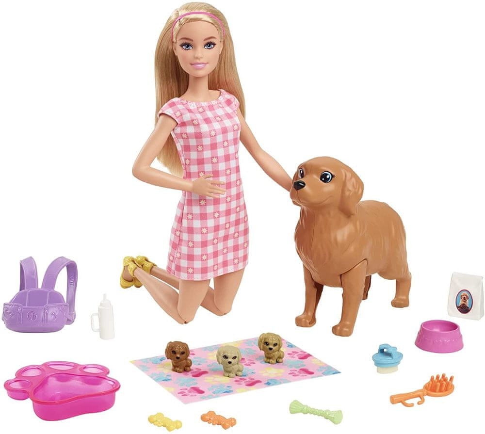 Mattel Barbie Novonarodené šteniatka HCK75